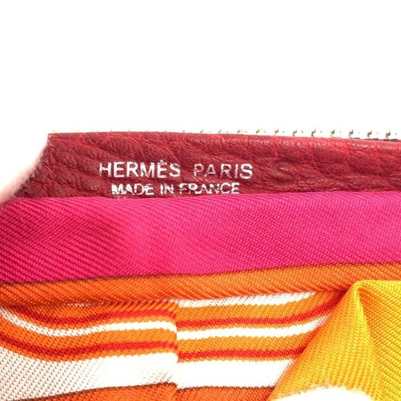 HERMES Silky pop Brid-Do-Gala Shopping bag Tote Bag Buffel skipper / silk Red - Picture 9 of 11